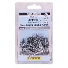 Rivets Wood Grey 3.2x0.8 Q100