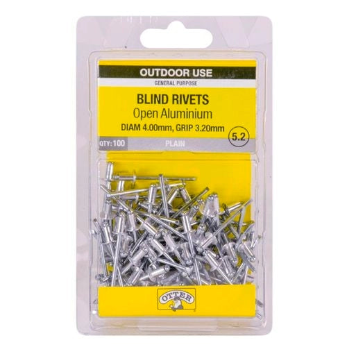 Open Alum Rivet 4.0x3.2mm