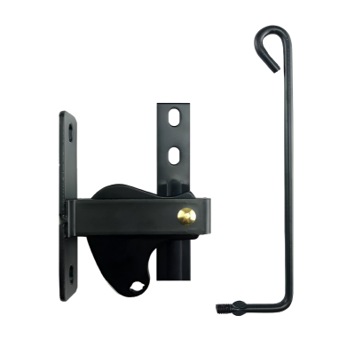 Gate latch D-Dual Opening Black