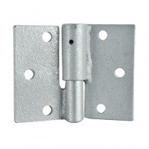 Gate Hinge Double Butt 16mm Pin Galvanised - Left